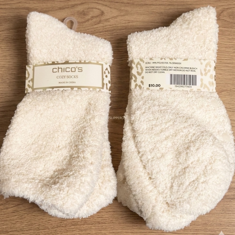 Chico's Soft White Lounge Socks